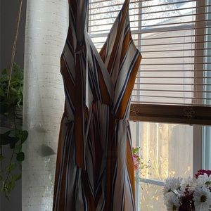 Striped Jumpsuit With a Tail